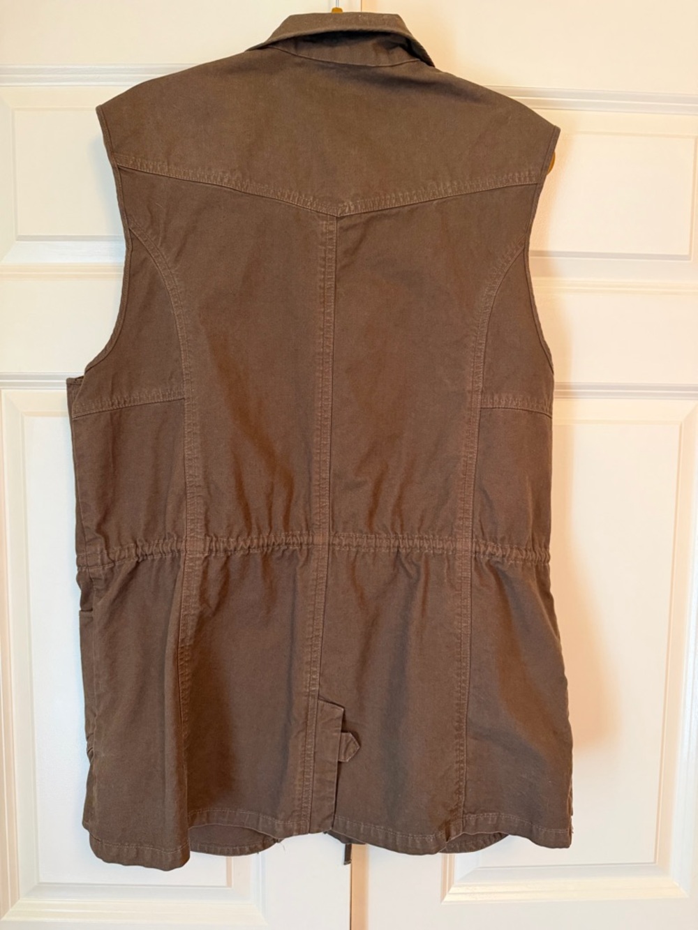 A.L.C. Brown Zip-Front Utility Vest - Picture 6 of 7